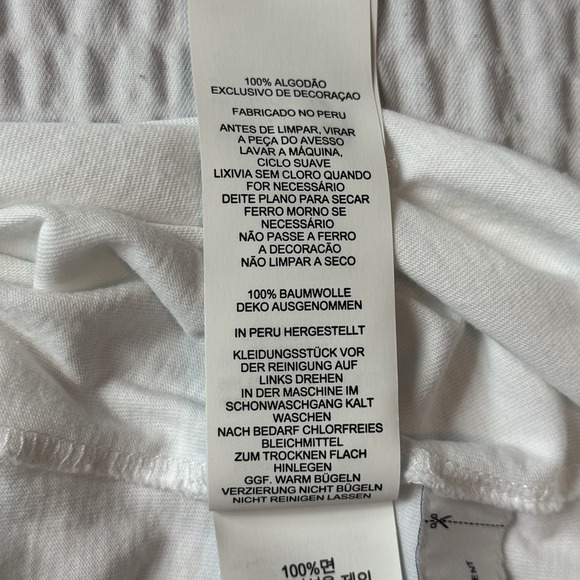 Coach Men's T-Shirt 2XL White Signature Logo Short Sleeve 100% Cotton - Picture 12 of 13